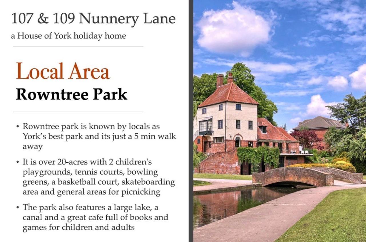 Villa 107 And 109 Nunnery Lane York Exterior foto